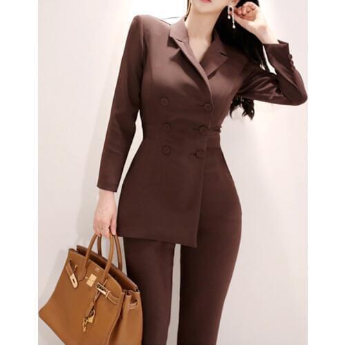 New arrival ladies fashion temperament slim comfortable jumpsuit OL high waist elegant work styletemperament long pant jumpsuit