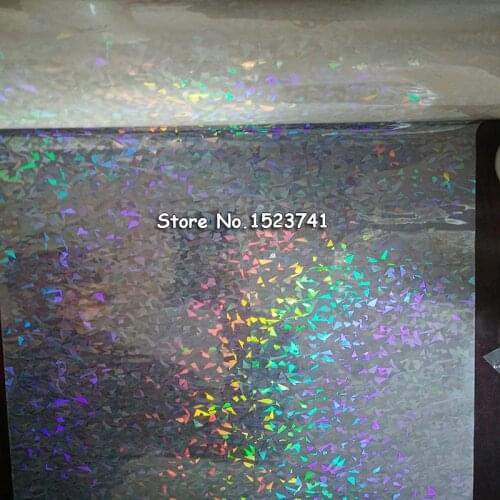 1 Roll Transparent broken glass Laminating Bopp Film 12.5"X656' (0.32x200M) Hot Thermal Laminating Film Glue-based