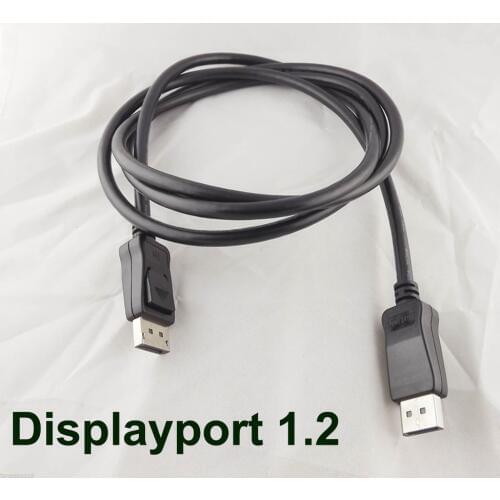 1pc DP Displayport Male To Display Port DP Male for Computer 1.2 Cable 1.8m