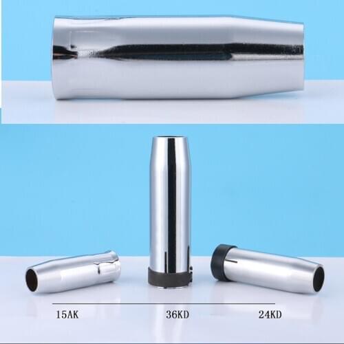 15AK 24 36KD Gas Nozzle MIG Welding Torch Gas Nozzle Contact Tip for MIG/MAG Welding Gun 5/10pcs