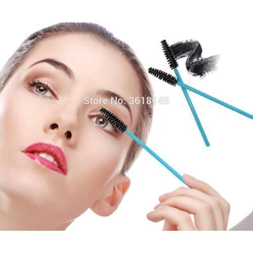 50Pcs/Pack Disposable Micro Eyelash Brushes Mascara Applicator Wand Brushes Comb Eyelash Brushes Makeup Tool Kit