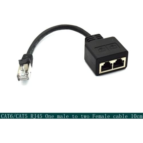 Eight core network cable splitter one point two r network extender CAT6/CAT5 RJ45 simultaneous Internet IPTV broadband cable