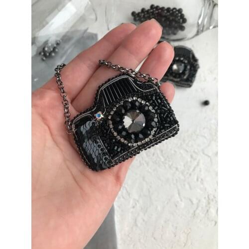 BRONZA Black Brooches For Clothes