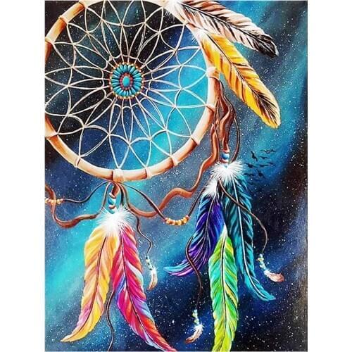 Color Feather Starry Sky Diamond Painting Round Full Drill Nouveaute DIY Mosaic Embroidery 5D Cross Stitch Pattern