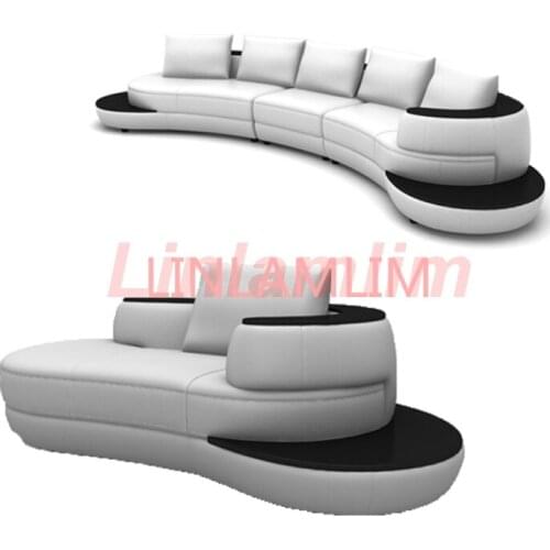 Linlamlim living room Sofa bed genuine leather couch corner Nordic modern диван мебель кровать muebles de sala cama puff asiento