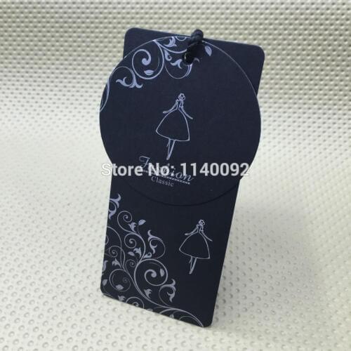 Custom black matt tags/shape cutting cardboard/garment tags printing/clothing printed labels/clothing woven labels logo