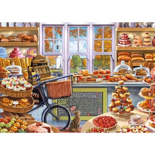 Full Square/Round Drill 5D DIY Diamond Painting "The Bakery" 3D Rhinestone Embroidery Cross Stitch 5D Home Decor