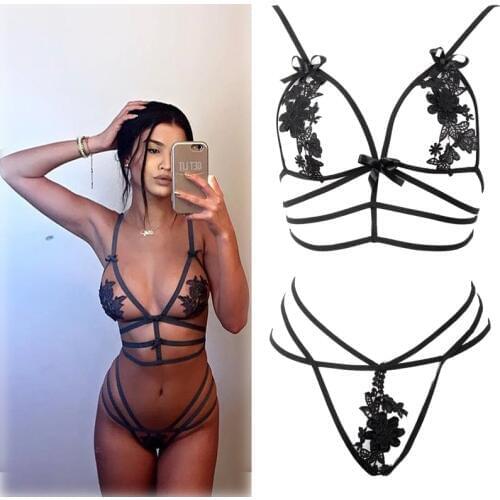 New Hot Sale Fashion Womens Lingerie Set Sexy Nightwear Underwear Sleepwear G-string Babydoll Lace Lingerie