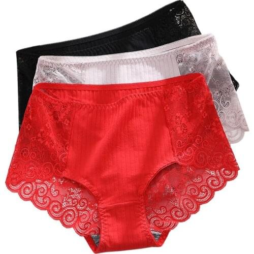 Panties for Woman Underwear Sexy Lace Breathable Soft Lingerie Female plus size Briefs Panty Sexy Transparent Womens Underpants