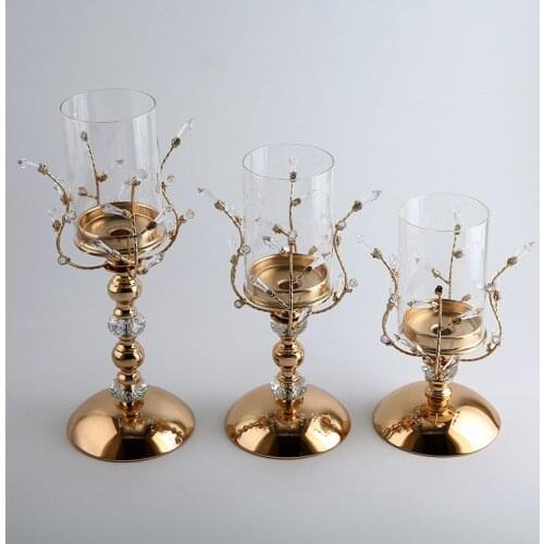 New European style creative Candlestick, wedding iron candlestick, self produced and self sold, metal handicraft decoration