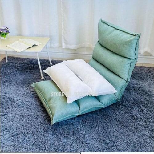 Lazy sofa tatami single small sofa Japanese folding sofa bed chair dormitory balcony lunch break recliner