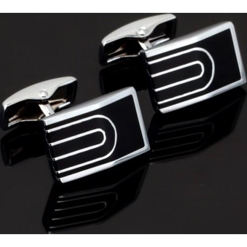 Hot Selling 2018 NEW shirt cufflinks for mens Brand cuff buttons cuff link Black gemelos High Quality abotoaduras jewelry