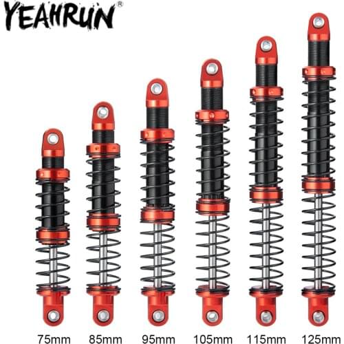 Oil Adjustable Metal Shock Absorber Damper 75/85/95/105/115/125mm for 1/10 RC Car Parts Truck Crawler Axial SCX10 TRX4 D90