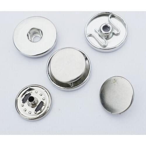20sets/lot Fashion Brass 18mm Snap Buttons Base Jewelry Accessories Fit Women Diy Snap Buttons Bracelets Findings