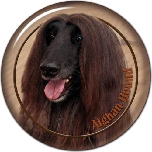 S30403# 13CM/15CM/17CM PVC Decal Afghan Hound Dog V2 Car Sticker Waterproof for Bumper Rear Window Laptop Toilet