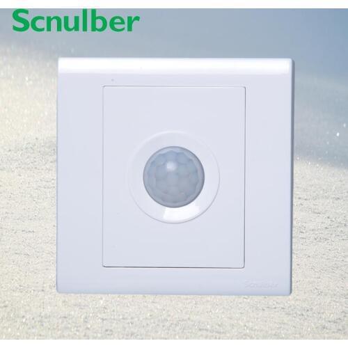 White Infrared IR body motion wall mounted sensor touch switch