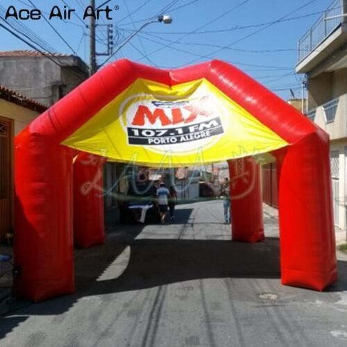 Newest designed 4m x4mH 4 legs inflatable spider tent inflatable gathering party station stands spider dome with covers for sale