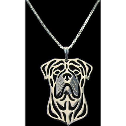 New Unique Romantic Gold Silver Color Bull Mastiff jewelry Pendant Necklace Hunger Games Necklace Women Best Friend Choker