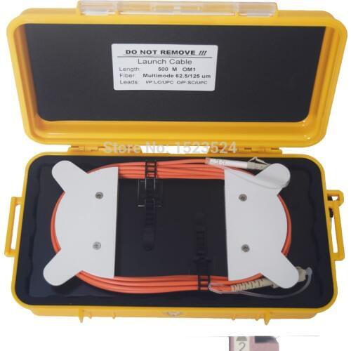 OTDR Dead Zone Eliminator,Fiber Rings ,Fiber Optic OTDR Launch Cable Box MM OM1 62.5/125 LC/UPC-SC/UPC 500M