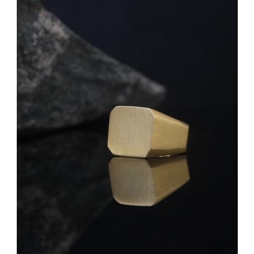 925 Sterling Silver Semi Polished Traditional Handmade Turkish Signet Ring Jewelry Gift Women Men Best Craftmanship Lion Symbol