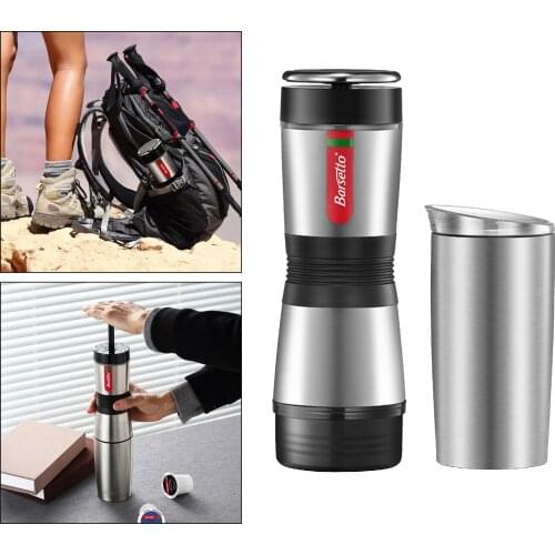 Portable Espresso Machine,2 in 1 Capsule & Ground Coffee,Hand Coffee Maker, Travel Gadgets, Manually Operated for Camping,Hiking