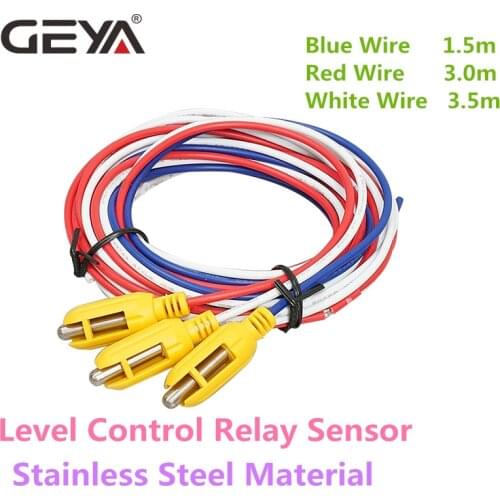 GEYA GRL8 Liquid Level Control Relay Sensor Stainless Steel Material 1.5m 3m 3.5m