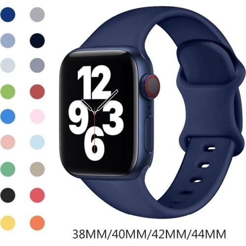 Silicone Sports Strap 6 SE 44mm 40mm 38mm 42mm 44mm Watch Series 3 4 5 2 1 Rubber Smart Bracelet Apple Strap Apple Strap