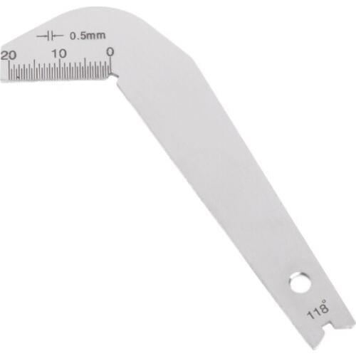 Bit Pattern Drill Template Gauge Welding Inspect Tool Weld Drill Bit Measurement