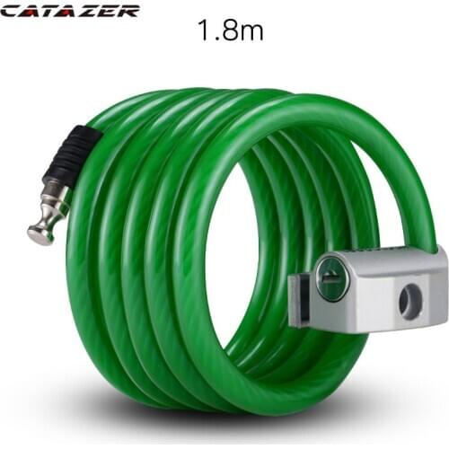 Outdoor Bike Bicycle Lock 1.8m Metal Anti-theft Electric Cable Lock Bike Accessories Security Reinforce MTB Road Motorcycle Lock