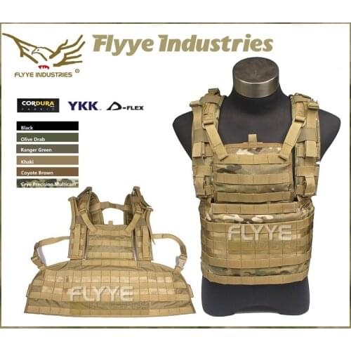 FLYYE FY-VT-C004 1000D Waterproof Nylon Adjustable Tactical Combat Vest - Army Military Vests Tacaical Gear Vest Carrier