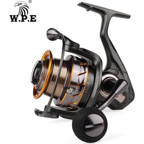 W.P.E ASKA Series 5+1 Ball Bearings Spinning Fishing Reel 5000-5.2:1 6000/7000-4.7:1 Max Drag Power 10KG Freshwater Carp Fishing