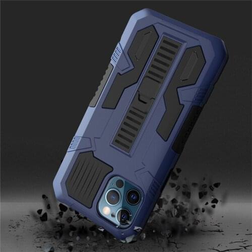 Armor Drop proof Bracket Case For Iphone 7 8 6 6s Plus For Iphone X Xs 12 Mini 11 Pro Max XR SE 2020 Cell Phone Silicone Cover