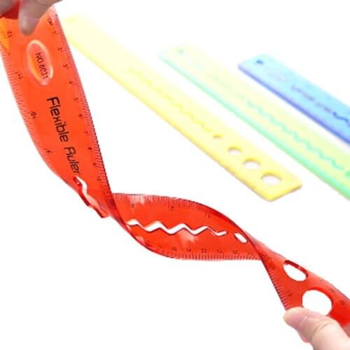 1pc 30cm Flexible Curve Ruler Drafting Drawing Measure Tool Soft Plastic Tape