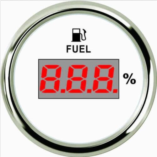 52mm White Digital fuel level gauge PEF2-WS-0-190) 0-190ohm signal