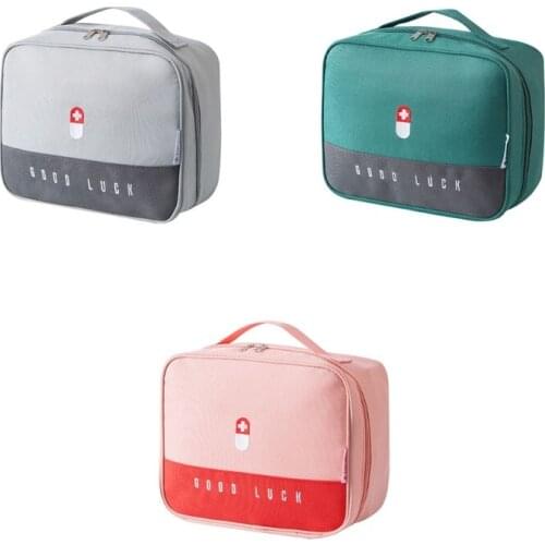 896A Portable Thickened Box Family First Aid Storage Box Multifunctional Layered Bag
