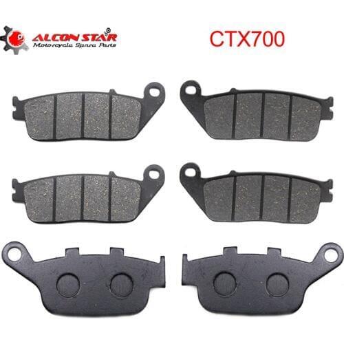 Alconstar- Semi-Metal Motorcycle Brake Pads Set Disc For HONDA CTX700 2014 2015 Front Brake Pads and Rear Brake Pads Racing