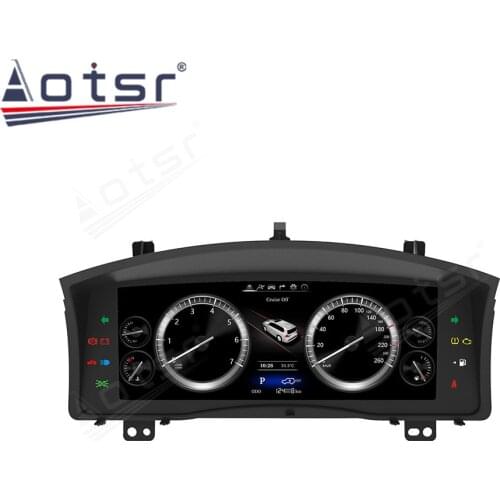 Android Car Digital Cluster Virtual Cockpit For Lexus LX570 2007-2015 Speed Meter Dash LCD Screen Multimedia Car GPS Navigation