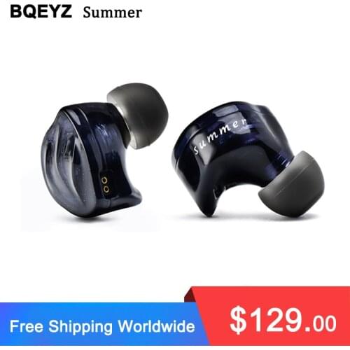 BQEYZ Summer Earphone HiFi In-Ear Monitor 3 Hybrid Drivers Balanced IEM Noise Isolating with Detachable Upgrated Cable