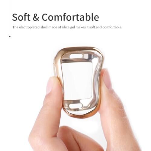 Watch case ultra-thin plated watch case for Apple 4 3 2 1 42MM 38MM soft transparent TPU cover for iWatch 5 44MM 40MMaccessories