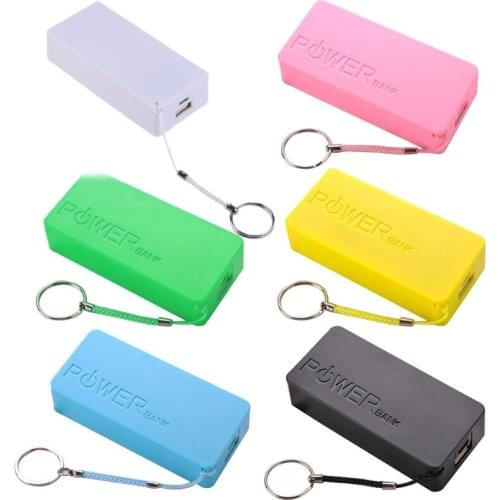 DIY Power Bank Case Box 5600mAh 2X 18650 USB Battery Charger Case For Phone Stroage Box Portable