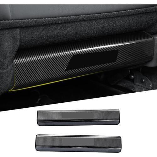 For Mazda 3 M3 Axela 2017 2018 2019 2020 Accessories Car Seat Anti-Kick Pad Mat Carbon Protection Pedal Cover Interior Mouldings