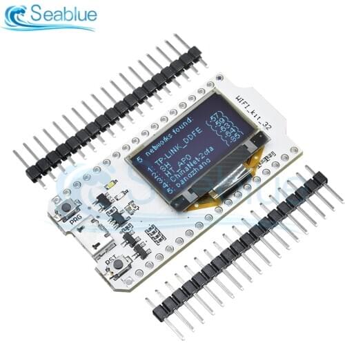 ESP32 0.96 Inch Blue OLED Digital Display Bluetooth WIFI Kit 32 Module CP2102 32M Flash Internet Development Board For Arduino