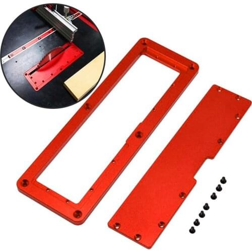 1pc Electric Circular Saw Flip Cover Plate Table Cover Plate Adjustable Aluminium Alloy 6061 Insert Plate For Table Saw
