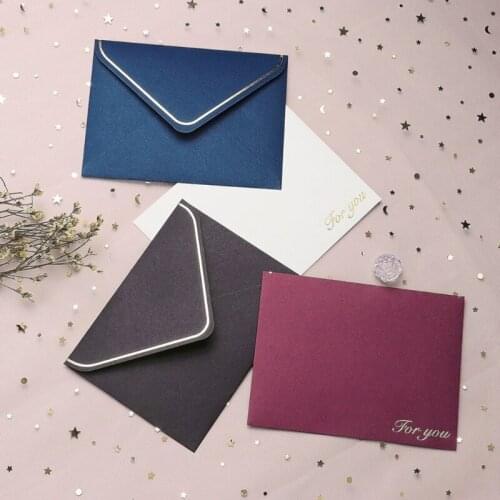 Hot Stamping Blessing Simple Creative Greeting Card Supporting Envelope Message XXUC