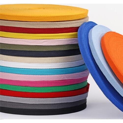 10mm chevron cotton ribbon 45meters/roll 5Rolls webbing herring bonebinding tape lace trimming for packing accessory DIY