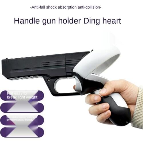 VR Shooter Games Pistol For Oculus Quest 2 Gun Stock Controller Handle Grip Enhanced FPS Gaming Experience For Quest 2 Case
