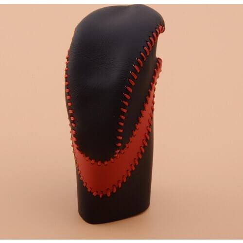 High Quality Black Synthetic Leather Interior Gear Shift Knob Cover Fit For Honda Accord 2013 2014 2015 2016 2017