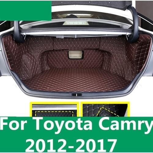 Leather Trunk pad cushion box special rear warehouse mat decoration car Accessories For Toyota Camry 7th Sedan 2012-2017