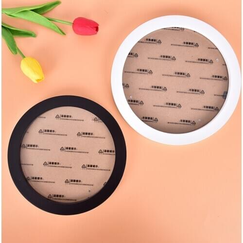 Round Photo Frame DIY Wooden Photo Frames Wall Mounted Hanging Picture Frames