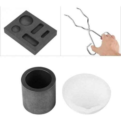 Graphite Crucible Set, Ingot Mold Set including Melting Kit Silica Crucible Graphite Graphite Ingot Mold Crucib